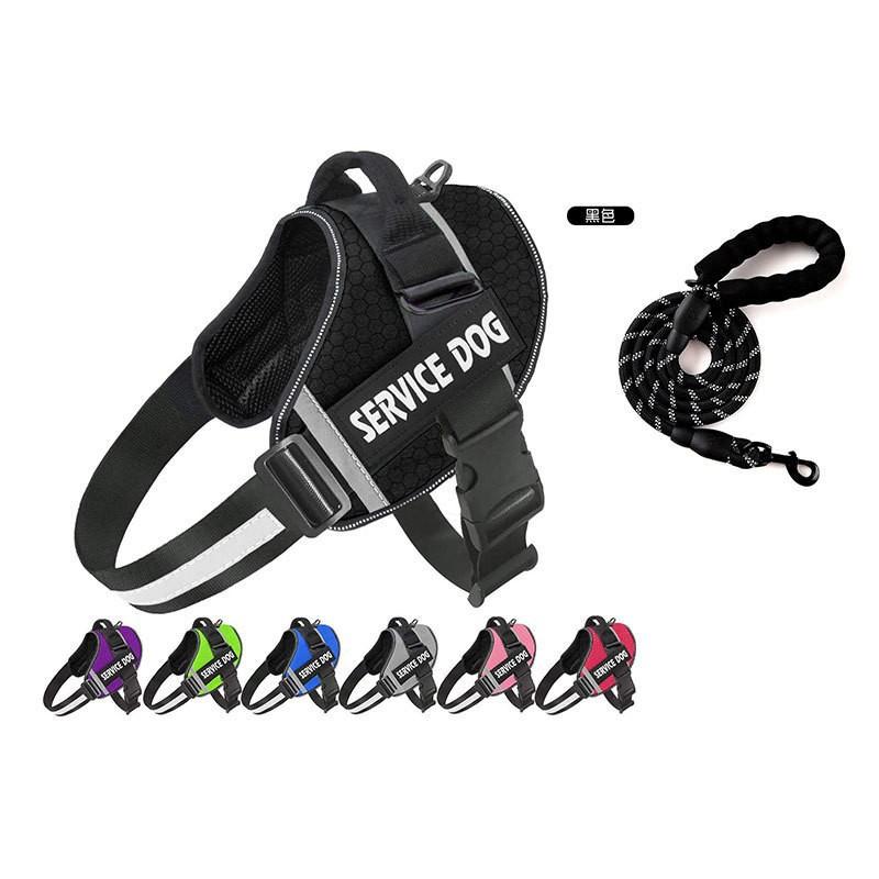 The Dog Pet Leash Is Reflective and Explosion-proof, with A Chest and Back Strap To Prevent The Dog From Breaking Free From The Leash