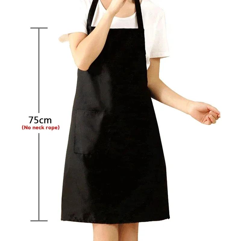 Hot Sale Cooking Kitchen Apron For Woman Men Chef Waiter Cafe Shop BBQ Hairdresser Aprons Bibs Kitchen Accessory