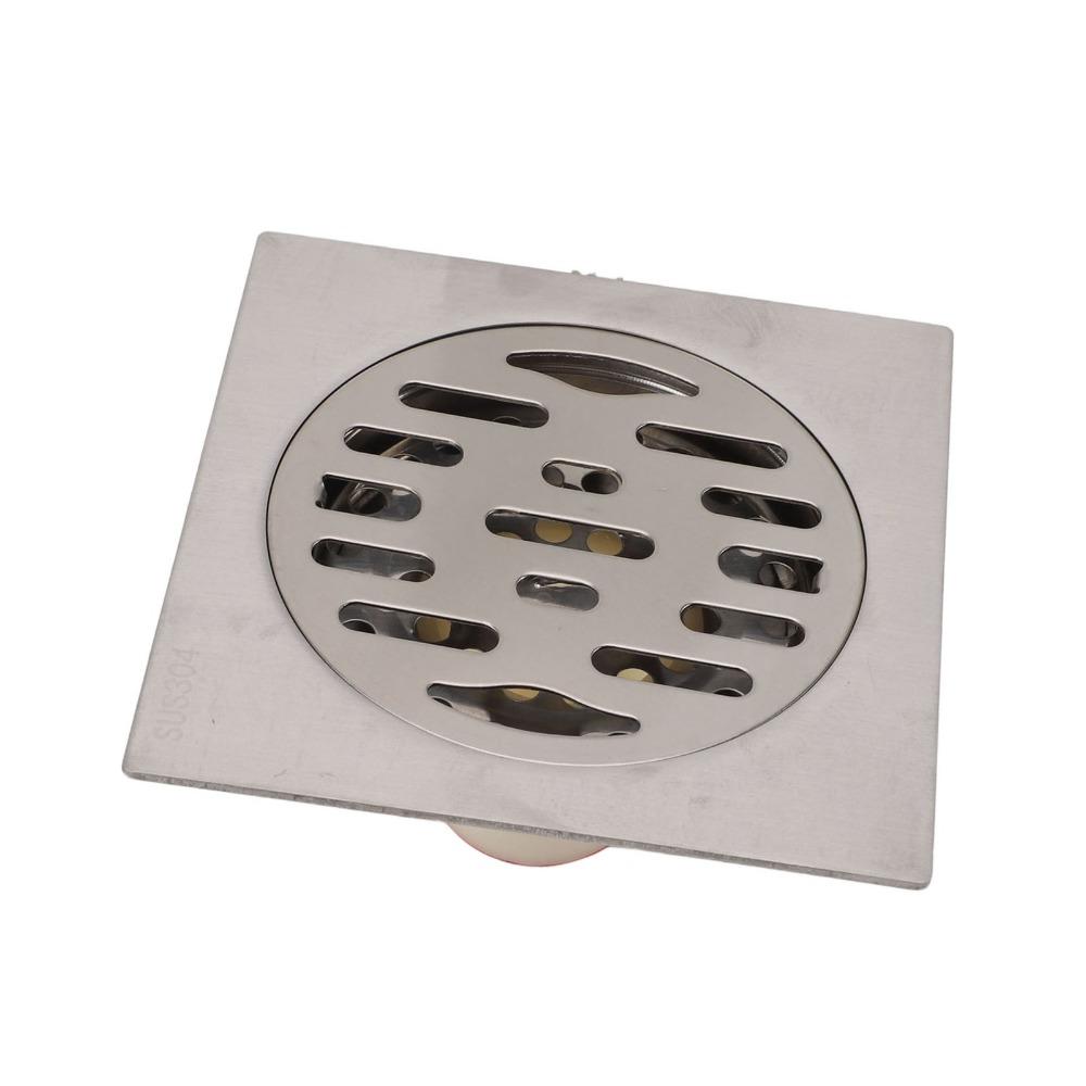 Magnetic Suction Core Square Floor Drain 304 Stainless Steel Shower Floor Drain  Bathroom
