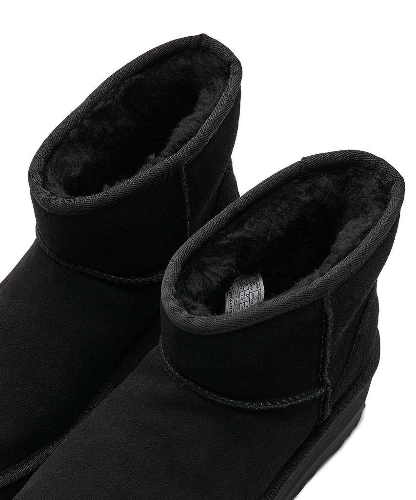 Ugg Suede Leather Platform Boots (Classic Mini Platform) W - Black / 1134991Blk