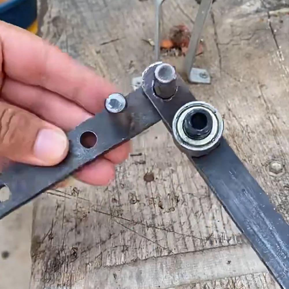 Heavy-Duty Reinforced Steel Iron Wire Hanger Bending Machine Manual Anchor Hook Copper Iron Bar Bracket Bending Tool