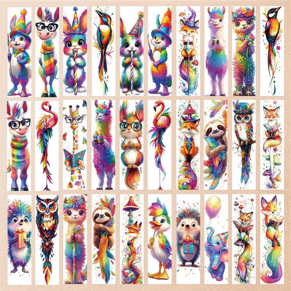 

32 шт., крутые мультяшные закладки с животными, подходят для сезона возвращения в школу, Рождества, Хэллоуина, учителей, читателей и дней рождения