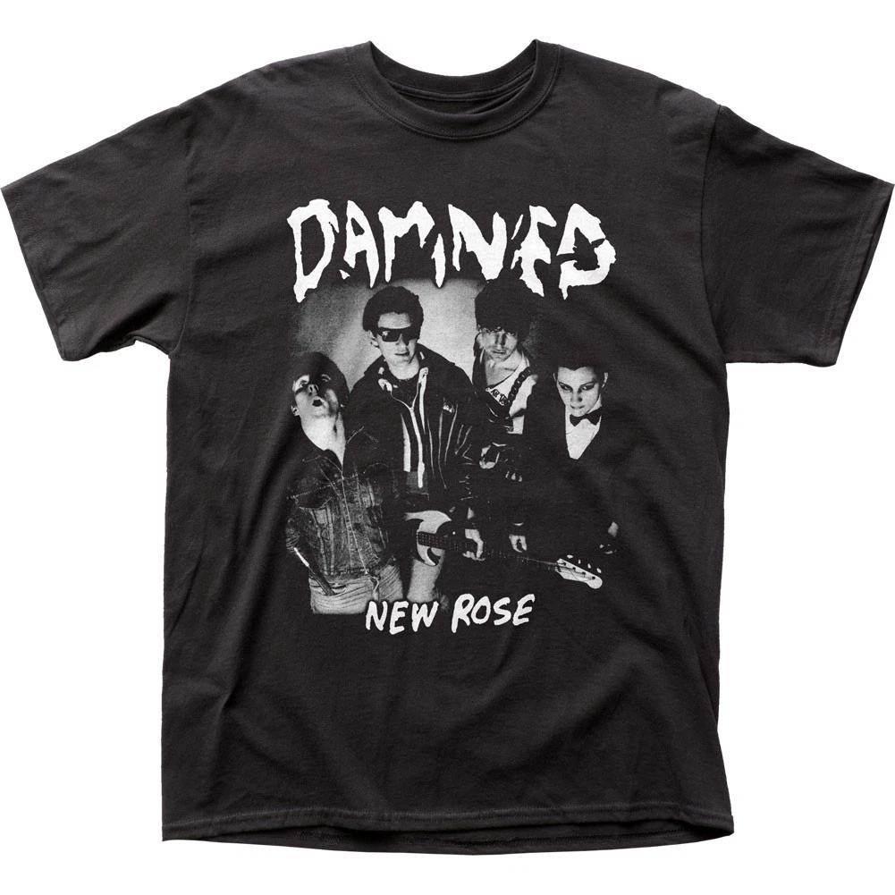 The Damned New Rose Mens T Shirt Music Classic Concert Rock Band Tee New Black S