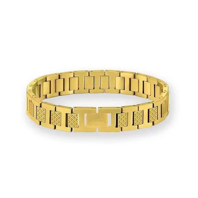 18K Gold Premium Quality Adjustable Alligator Bracelet 2026