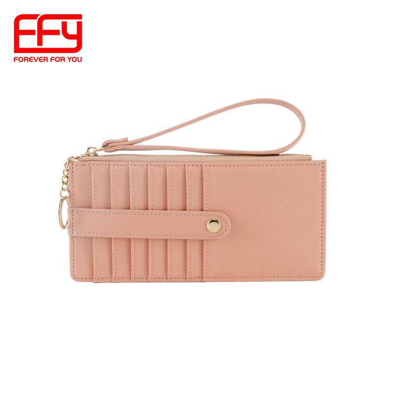 

Женский длинный ретро-кошелек с вместительным держателем для карт и кошельком для монет null розовый