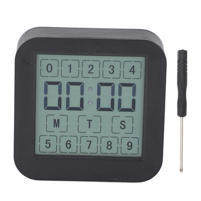 Digital Thermometer Hygrometer with Countdown Timer and Clock Mode LCD Backlit Display Temperature and Humidity Gauge
