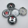 4Pcs 60mm ( 56mm I.D ) Black/Silver Car Wheel Center Caps With Logo Emblem Badge Wheel Hubcaps Auto Rim Cover Car Accessories