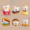 6pcs/set Cartoon Dog Mini Action Figure Pvc GK Model Kawaii Cute Healing Animal Doll Toys Children Collection Car Decor Ornament
