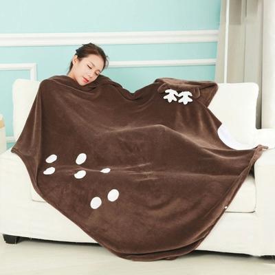 Cute Cartoon Dinosaur Cape Blanket Cozy Soft Throw Blanket Warm Comfortable Bed Blanket Travel