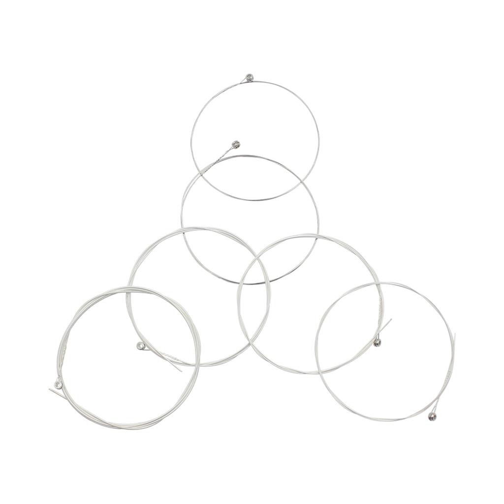 Stainless Steel Silver Plated Copper Alloy Wound 1st 6th (.010 .047) 6pcs Acoustic Guitar Strings String Set