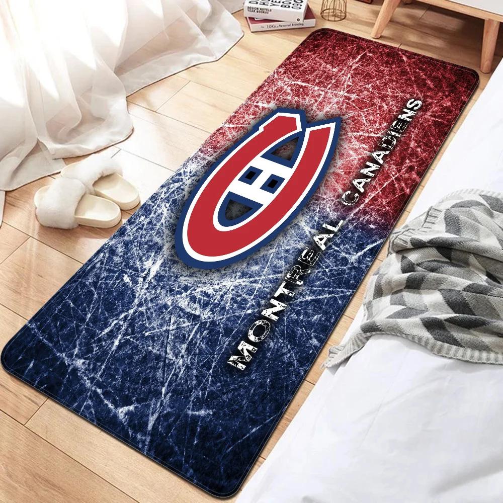 Ice Hockey Sports Door Mat Washable Non-Slip Living Room Sofa Chairs Area Mat Kitchen Toilet Rug