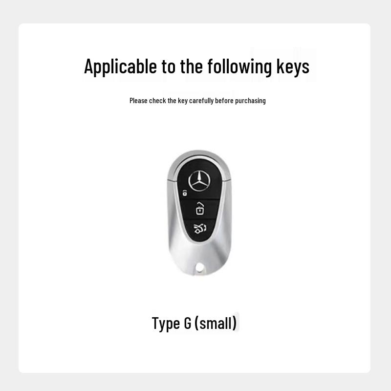 Mercedes Key Case for E300L, S400, C200L, GLC, S450, S-Class - High-End Design, 24 Models