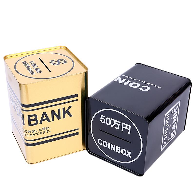 Creative Big Piggy Bank Metal Gold Large Money Boxes for Money Adults Children's Saving Period Bank Coin Money Organizer Gift