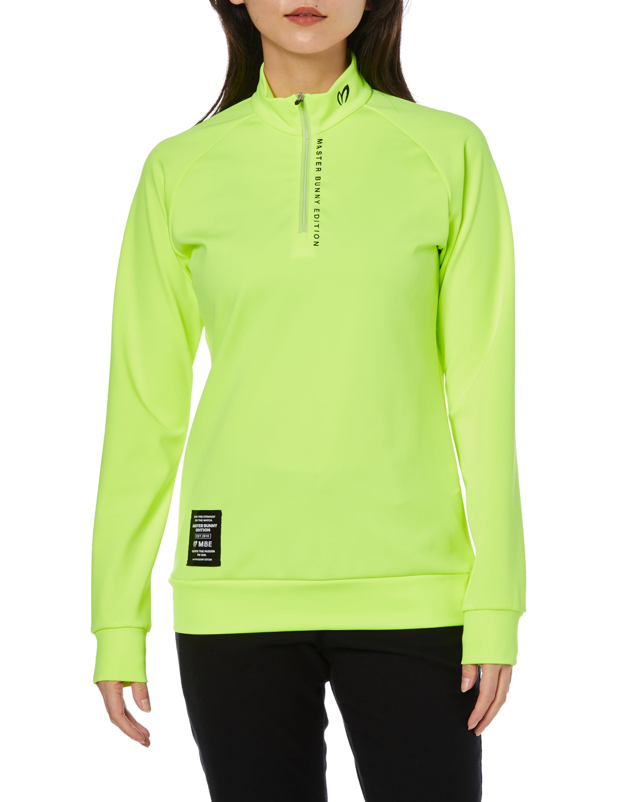 

Long Sleeve Mock Neck Shirt Golf Yellow 2 [Master Bunny] Women s (Stretchy/High Gauge) / / 759-3266006 060_Fluorescent [L]