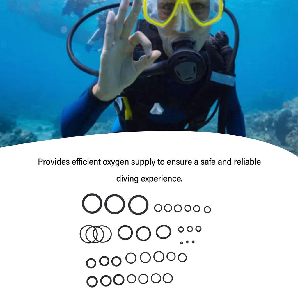 Tauchen O-Ring Kunststoff Tragbar Hohe Härte Tauchen O-Ring Set für Tauchausrüstung