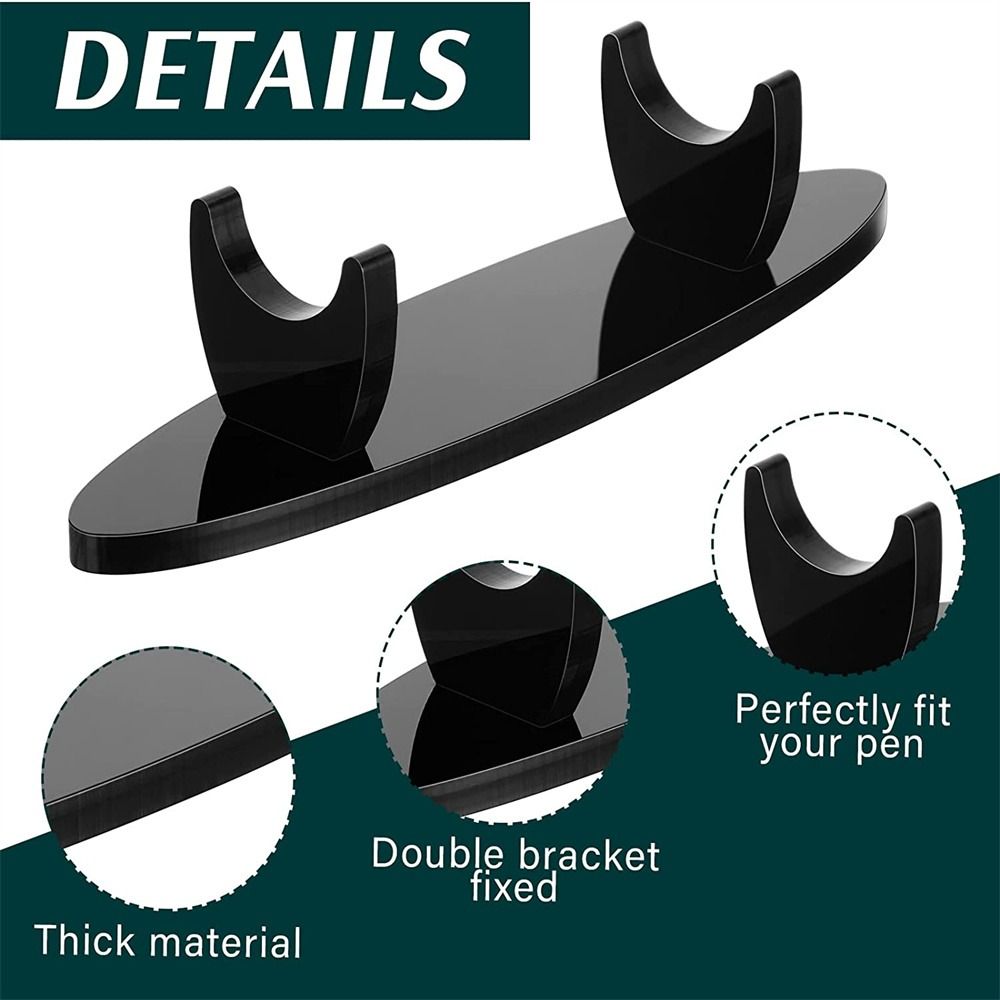 Clear Acrylic Pen Holder Desk Pencil Holder Fountain Pen Rack  Ballpoint Pen Organizer