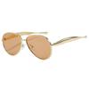 Fashionable Metal European and American Retro Trendy Toad Mirrors, Unparalleled, High End, Large Frame Sunglasses