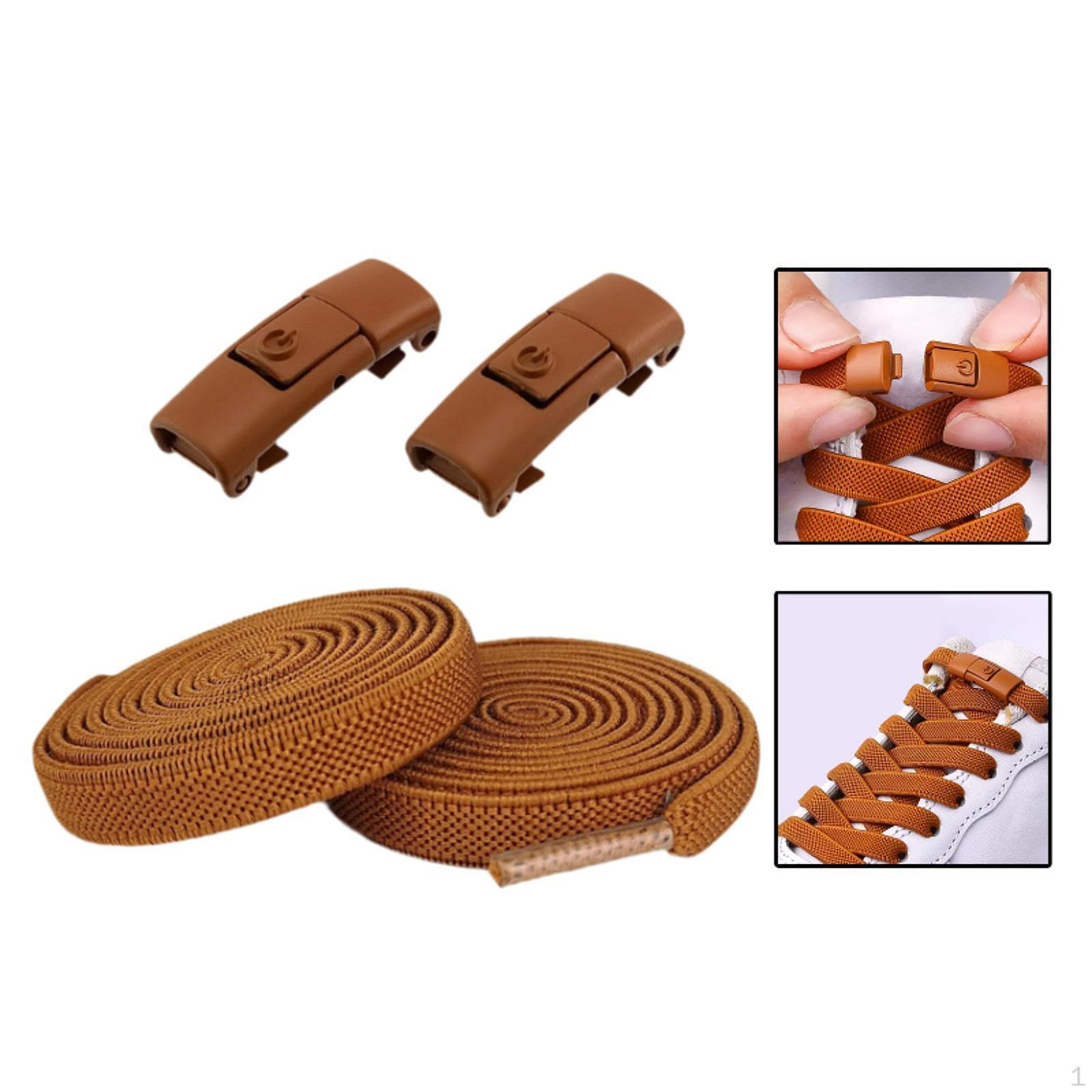 

Еластичні шнурки без зав’язок. Зручне, легке встановлення. Взуття для дітей та дорослих коричневий