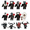 12pcs Toilet Man Series Super Titan TV Man Audio Man Monitor Man Assembly Building Block Toy Bag