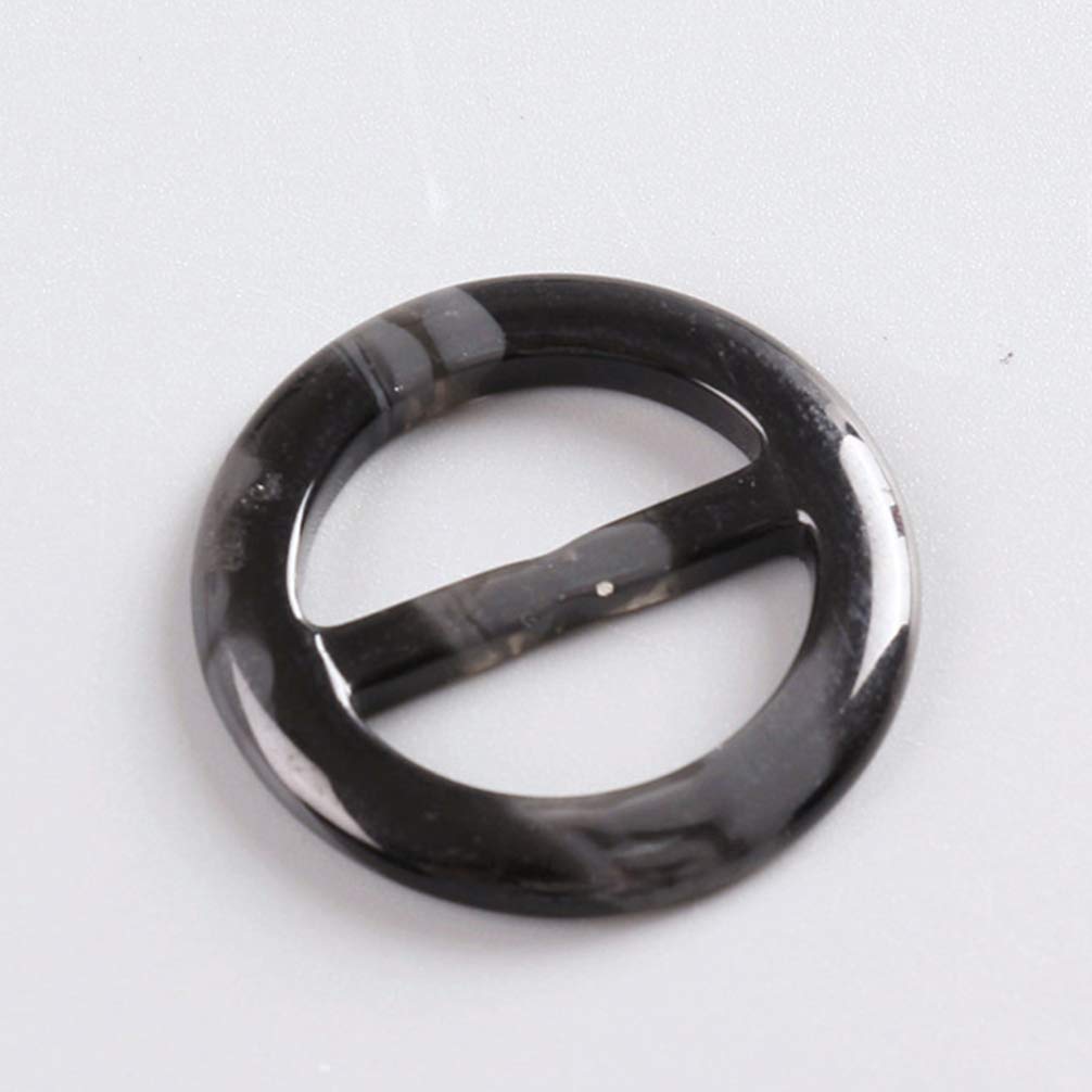 FOMIYES 20pcs Tee Shirt Clips T-Shirt Scarf Clips Rings Clothes Wrap Holder Fashion Round Circle Clips Belt Buckles for Women Girls