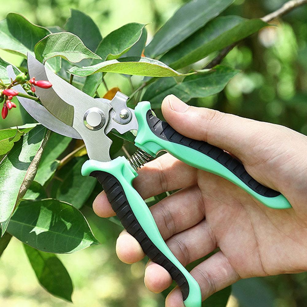 Edelstahl Professionelle Gartenschere Astschere Obstbaumschere Blumenschere Haushalts-Scheren