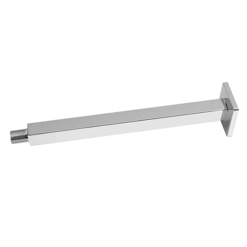 30cm Chrome Square Ceiling Shower Extension Arm Wall Mounted for Bathroom Showering Head