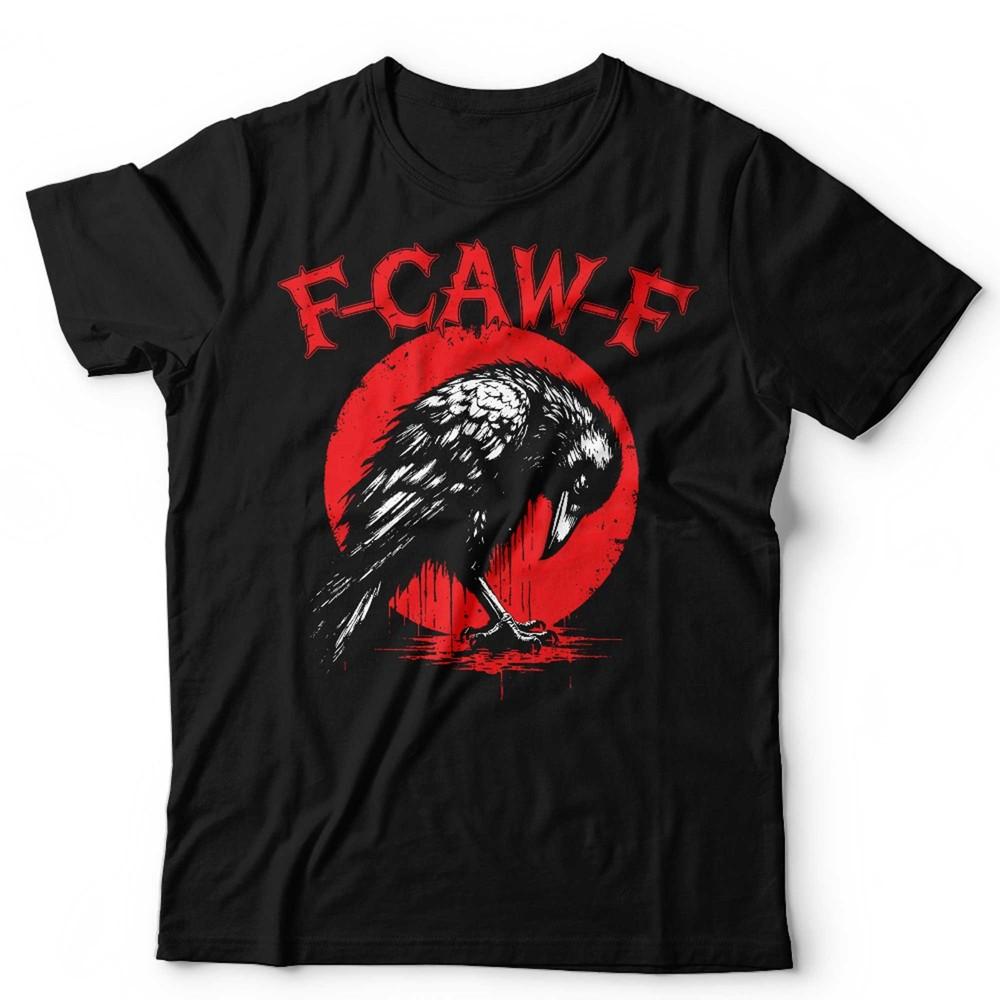FCAWF Funny T Shirt Unisex Gothic Crow Raven Rock Metal Punk Sarcastic S