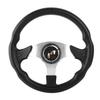 13in 320mm   PU Lther Car Sport Racing Drift Steering Wheel Blue