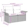 Garden Sofa Set with Cushions 8 Pcs Grey Poly Rattan