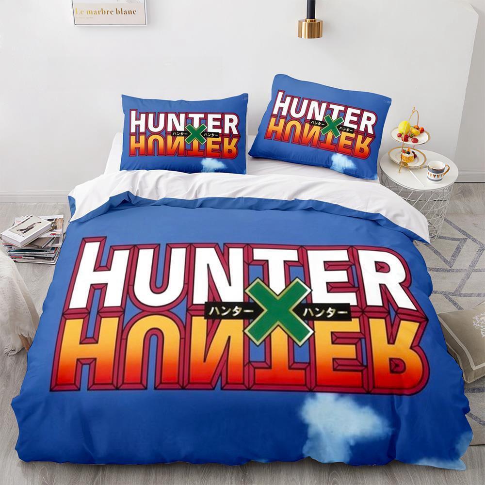 Nowa Moda HUNTER×HUNTER Zestaw Pościeli Pojedynczy Twin Pełny Queen King Size Zestaw na Łóżko Dorosły Dziecko Sypialnia Zestawy Poszewek na Kołdrę Druk 3D Anime