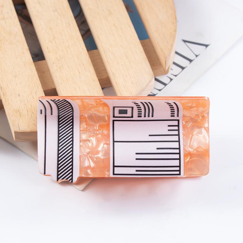 Pvc Hair Claw Print Imitation Acetic Acid Cartoon Hair Clips Cartoon Mouse Arrow Grip Clip