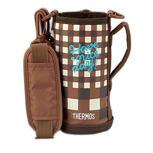 Thermos Replacement Two-Way Bottle FJJ-800WF with Handy Pouch, Brown Check (BWC)