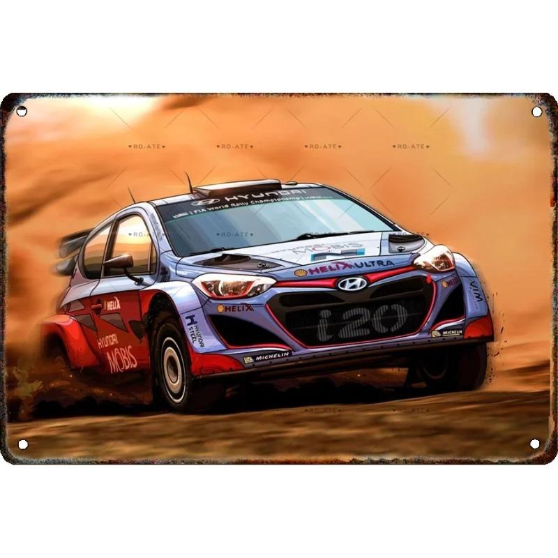 Kovová nástěnná cedule Bar v garáži, Dekorativní plaketa do interiéru auta 20x30cm