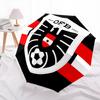Austria national football team pattern, automatic folding umbrella, portable and foldable design, 8 ribs, a Christmas or birthday gift.