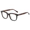 Retro-style anti-blue light glasses, a trendy and versatile option for both men and women, with a flat lens design that makes the face appear