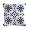 Geometric Design Cushion Cover Printed Linen Cushion Pillowcase Sofa Bedroom Children'S Room Home Decoration 45X45Cm