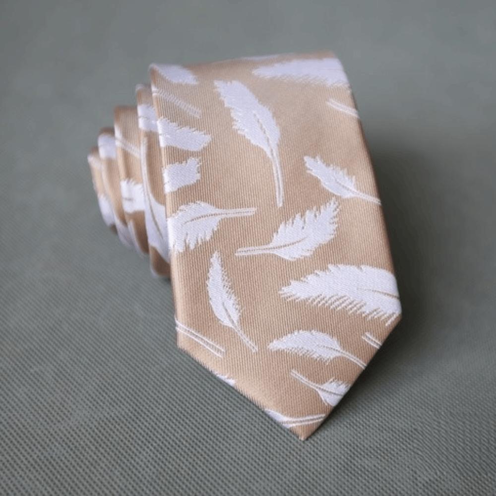 Red Blue Green Business Neckties Flower Feather Groom Cravat New Wedding Men Tie  Wedding Party