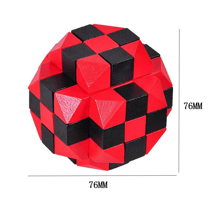 

Magic IQ Test DILei Lock Luban Wooden Brain Teaser Puzzles for Adults Kids Intellectual Development Toys Educational Gifts