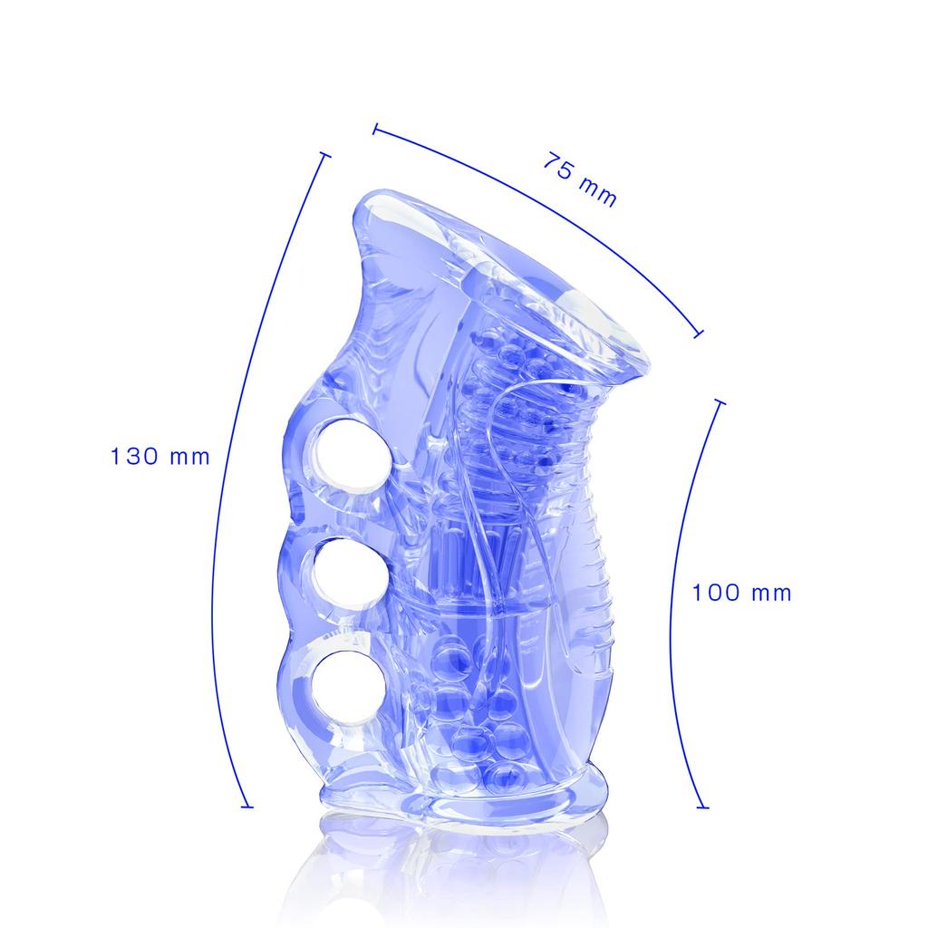 Yilisbait Wiederverwendbar 2 Erwachsene Erwachsenenspielzeug für Männer Masturbator, Masturbator, Waschbar, Transparent, Masturbator, Löcher, Klein, Penetrierend, Wasserdicht,