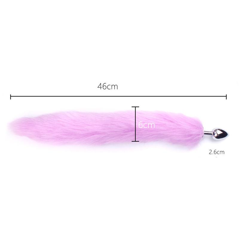 Sexy Liščí Ocas Anální Plug Anální Hračka Pro Ženy Produkt pro Dospělý Sex Pánské Anální Plugy Nerezový Anální Plug Cosplay Sexuální Hračky Pro Pár