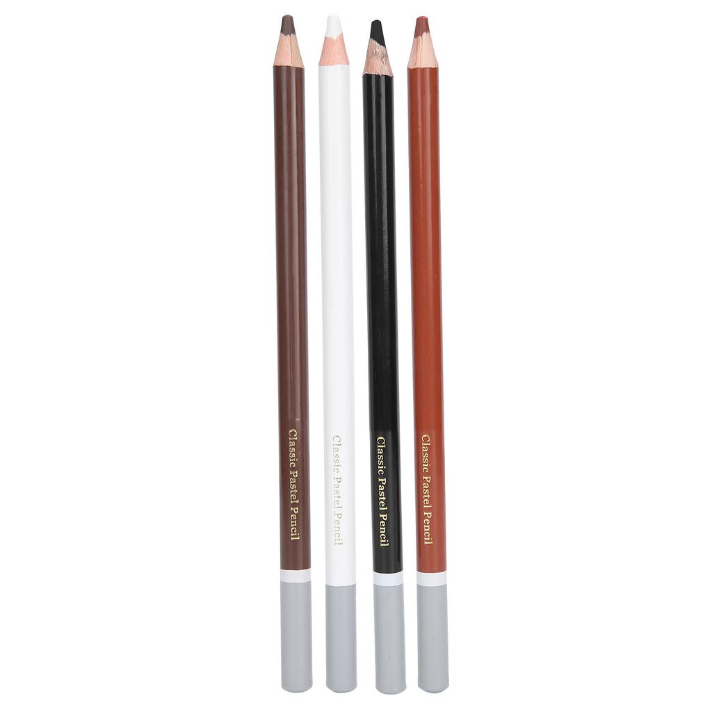 4PCS Charcoal Pencils Drawing Set Colour Pencils for Sketching Shading Beginners Artists Use