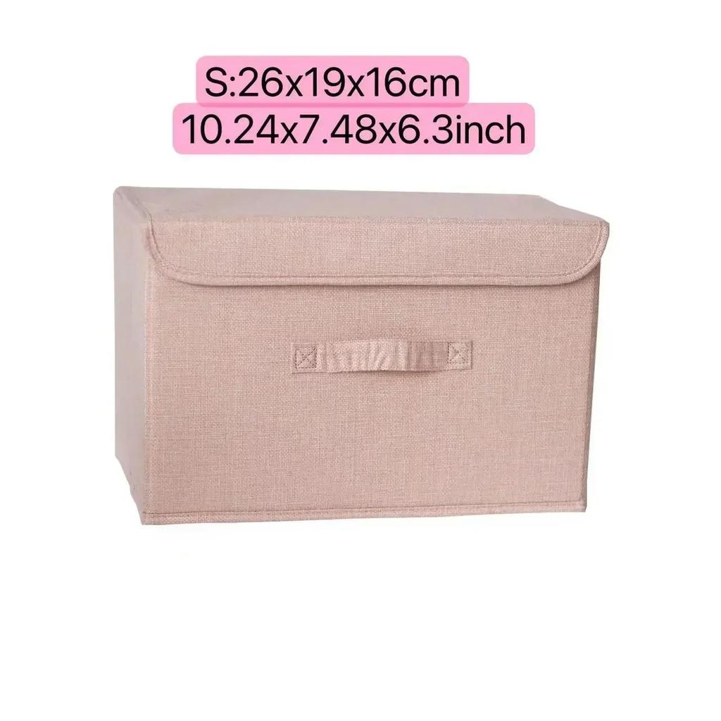 Collapsible Clothing Storage Basket with Lids Large-capacity Foldable Clothing Underwear Socks Storage Box for Storage Shelves