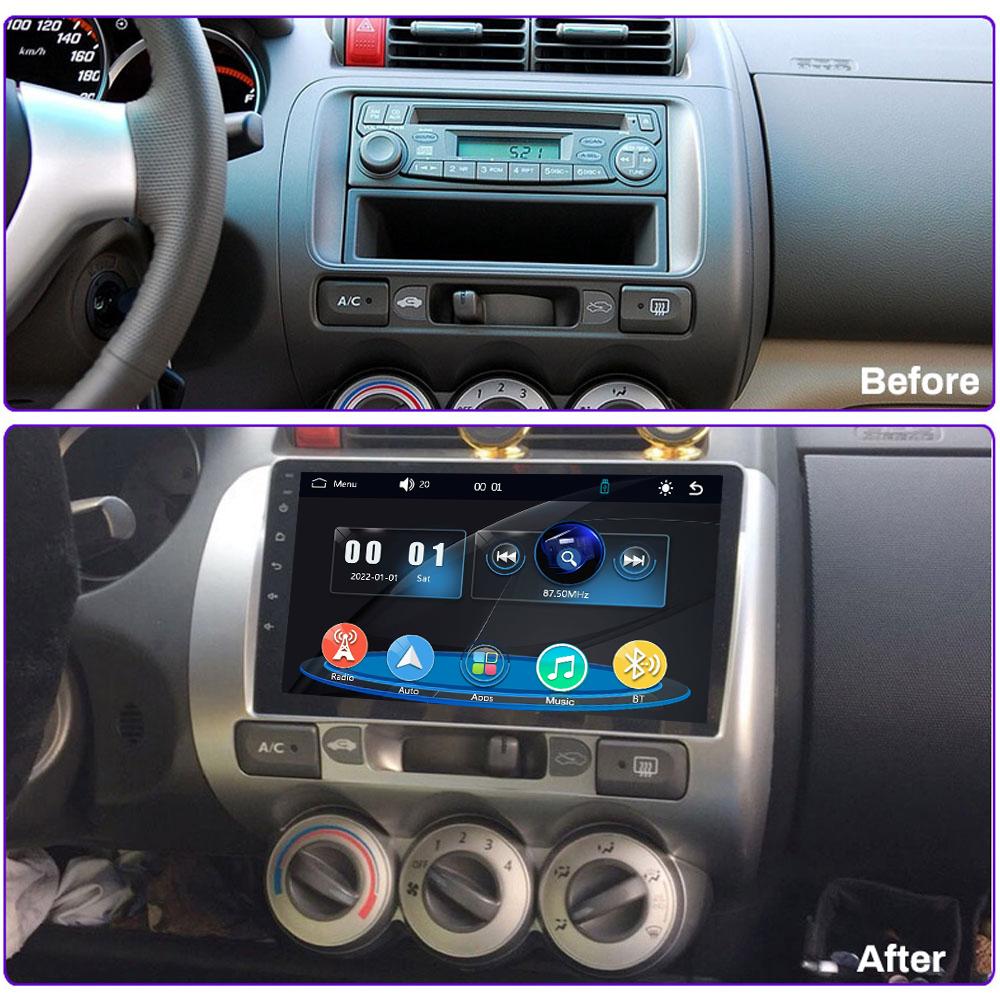 Car Radio Multimedia MP5 Player Head Unit Stereo BT For Honda Jazz City 2004-2007
