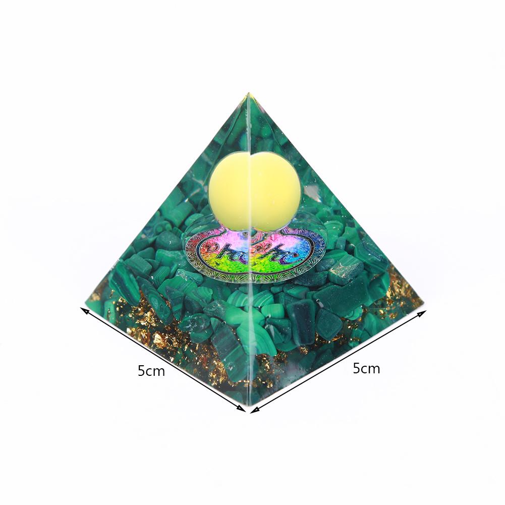 Piatra vindecătoare cu energie naturală, cristal, orgonit, piramidă energetică, sculptură, simbolizează strângerea norocoasă, ornamente decor pentru birou, cadouri