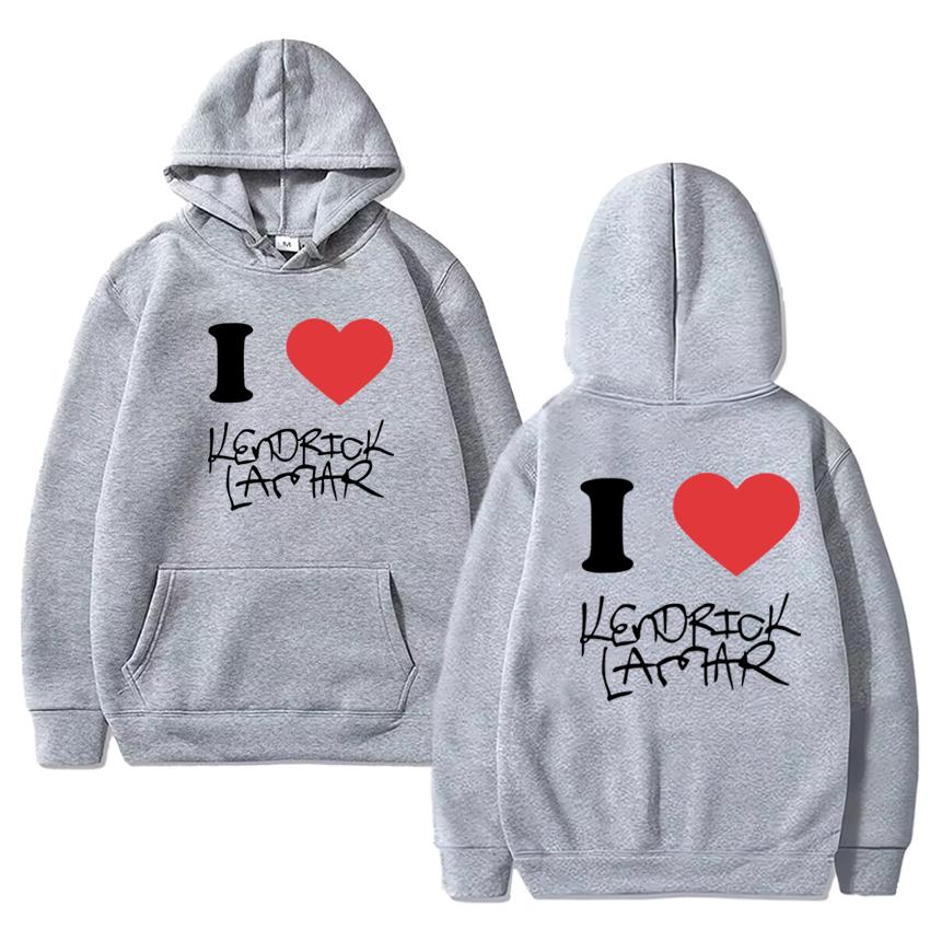 Fashion I Love Kendrick Lamar Tour 2025 Double Sided Printed Hoodies Men Women Hip Hop Pullover Unisex Fleece Casual Sweatshirt