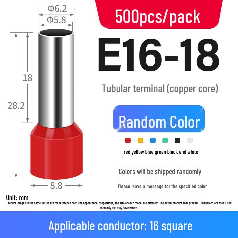 European Pin-Type Pre-Insulated Copper Ferrule Wire Connectors with Crimping Pliers