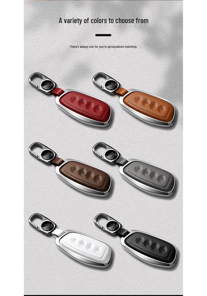 Compatible Metal Car Key Case for Harvard H6 Old Style Models 13-16 with Buckle
