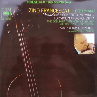 LP Record ZINO FRANCESCATTI, NEW YORK PHILHAR - Lalo: Symphony Espagnole /  Mendels OS300 CBS 1964 Japan Classical Used