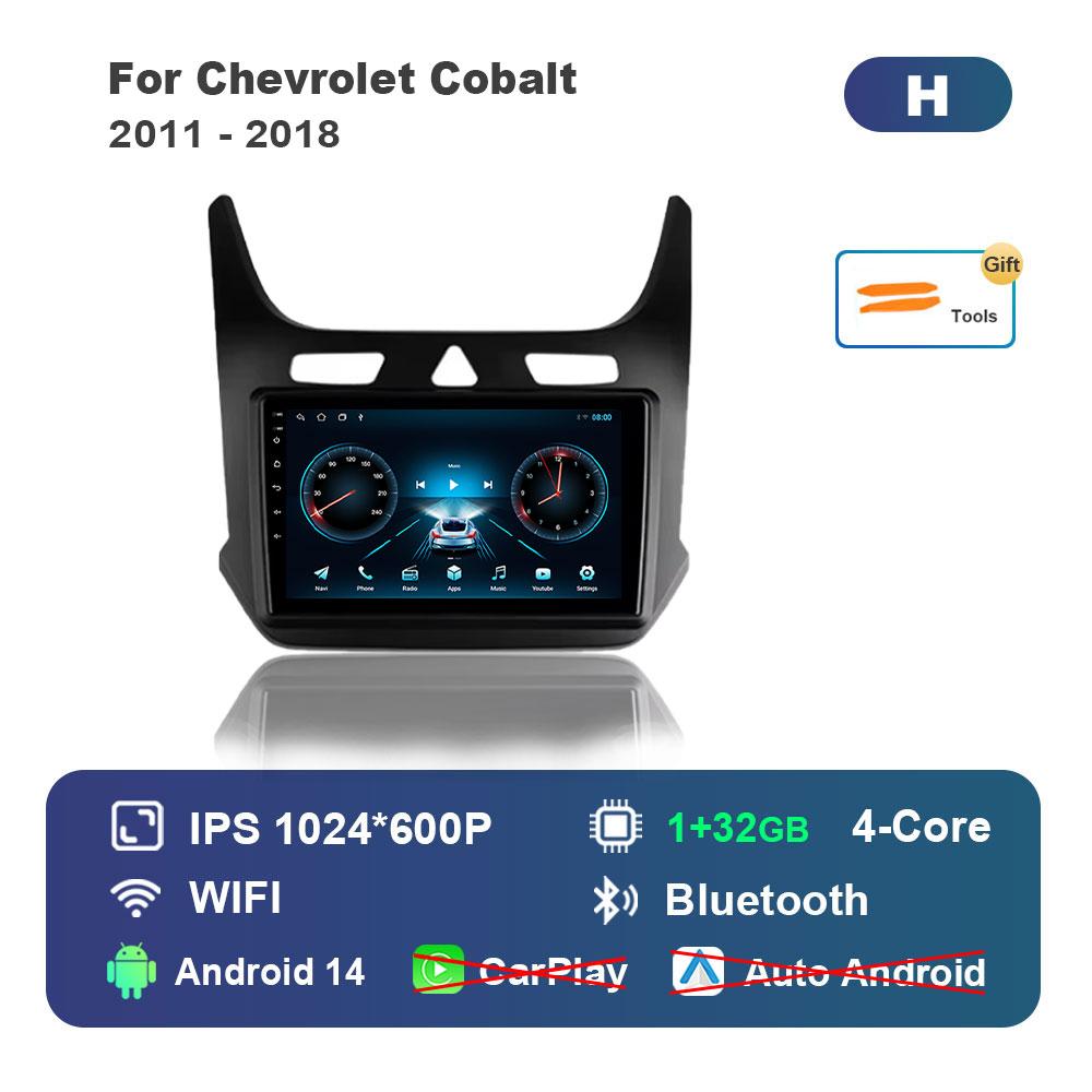 

Автомагнитола с системой Android 14, мультимедийный плеер для Chevrolet Cobalt 2011 - 2018, GPS-навигация, BT, WiFi, IPS-экран, автоинструменты