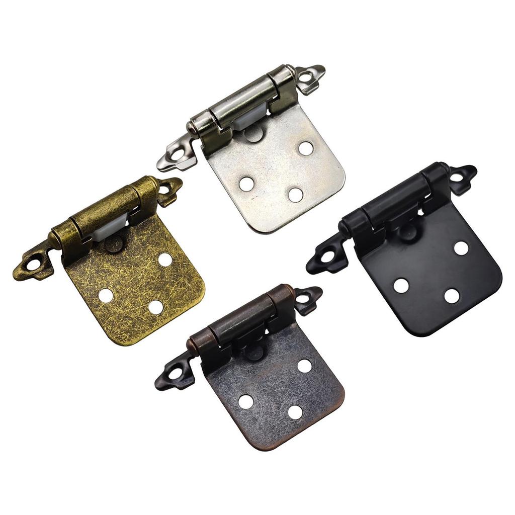 10Pcs Self Closing Hinges Soft Close Heavy Duty Face Mount Spring Hinges Furniture Hardware Accessories Kitchen Cabinet Hinges